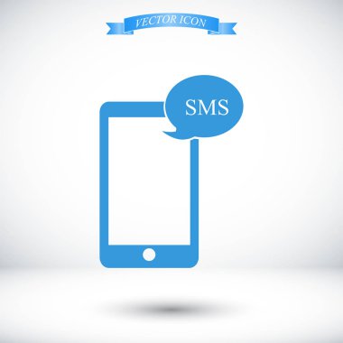 Cep telefonu sms simgesiyle