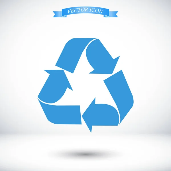 Recycle teken pictogram — Stockvector