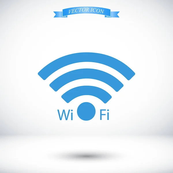 Icona Wi-Fi blu — Vettoriale Stock