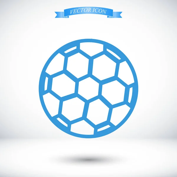 Fotboll boll ikon — Stock vektor