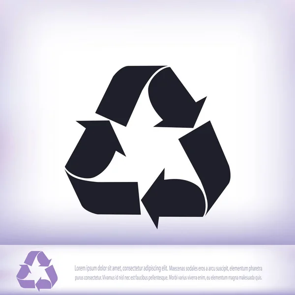 Recycling sign icon