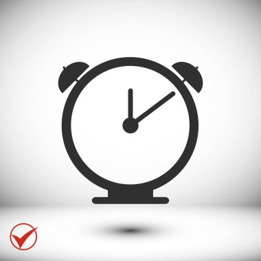 siyah bir saat simgesi