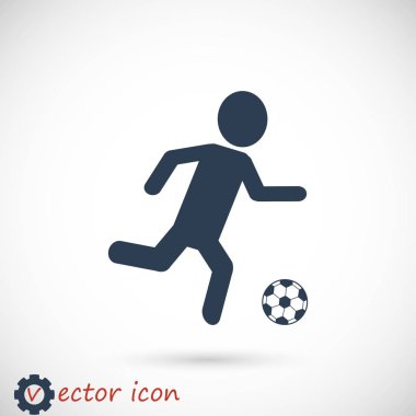 Futbol oyuncu siluet