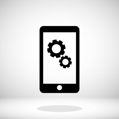 Akıllı Telefon Düz Simgesi