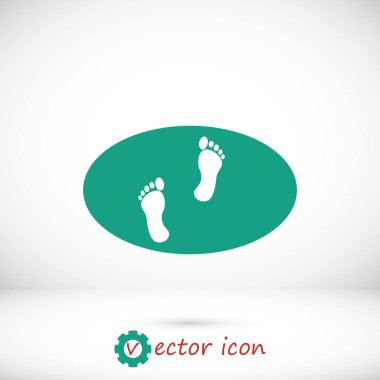Yeşil ayak izleri simgesi