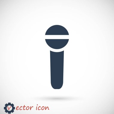 siyah mikrofon simgesi