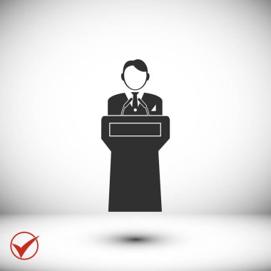  Hoparlör standlar podyum arkasında