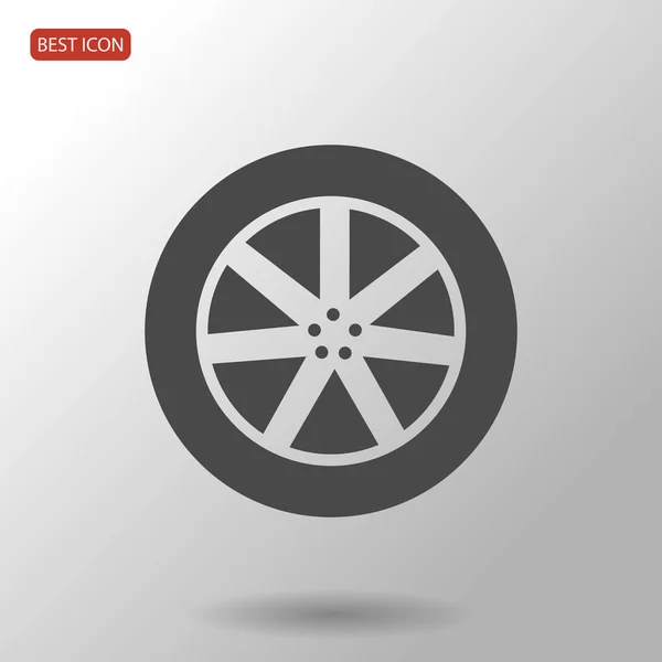 Ícone de disco de roda — Vetor de Stock