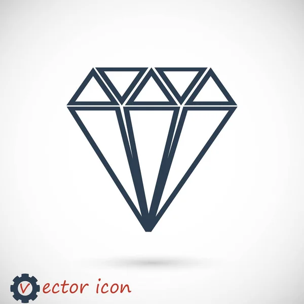 钻石宝石图标 — 图库矢量图片