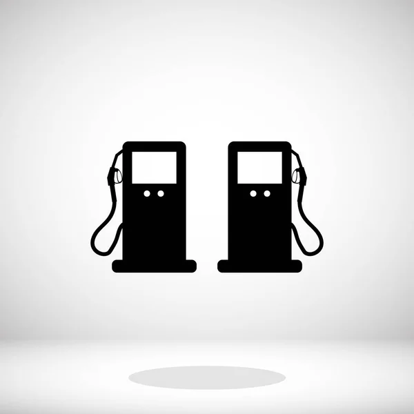 Zwarte gas pictogram — Stockvector