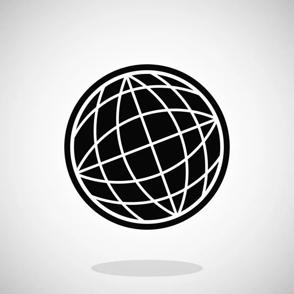 Globe simple icon — Stock Vector