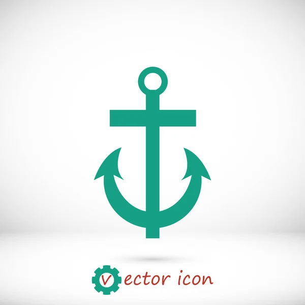 Zöld ancor ikon — Stock Vector