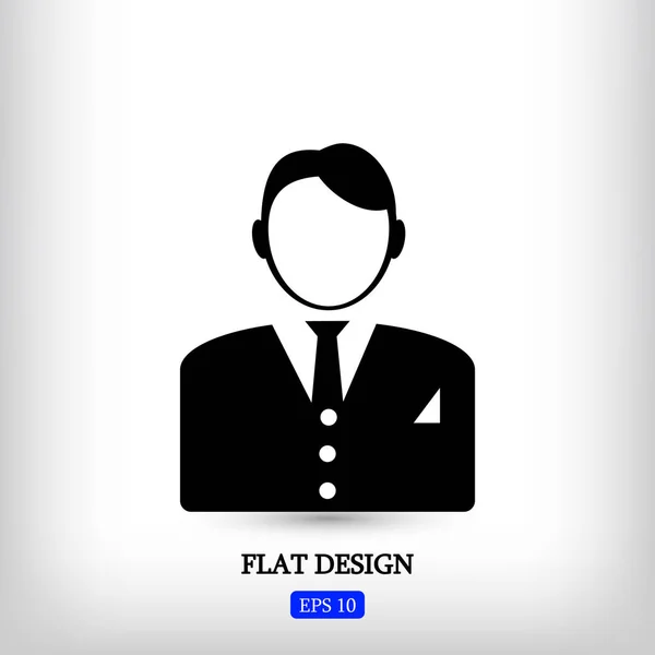 Business man icon — Stock Vector