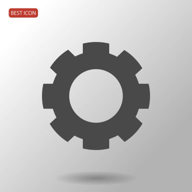 dişli simgesini illüstrasyon