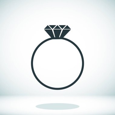 mücevher simgesiyle halka