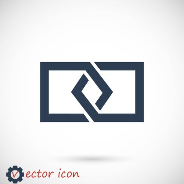 Siyah bağlantı simgesi