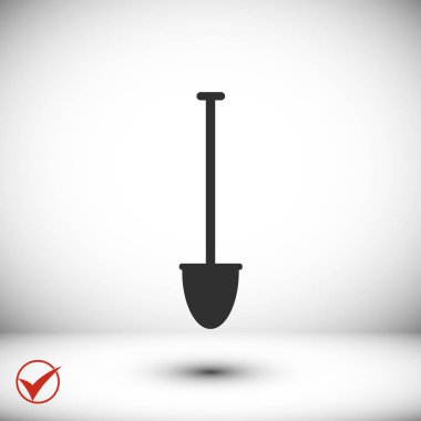 Kürek düz simgesi