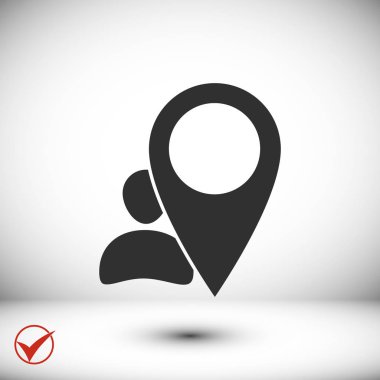 İşaretçi simgesi çizimi