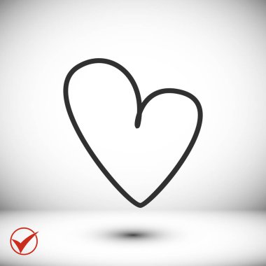 kalp simgesi illüstrasyon
