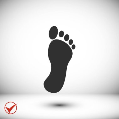 siyah ayak izi simgesi