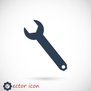 İngiliz anahtarı simgesini illüstrasyon