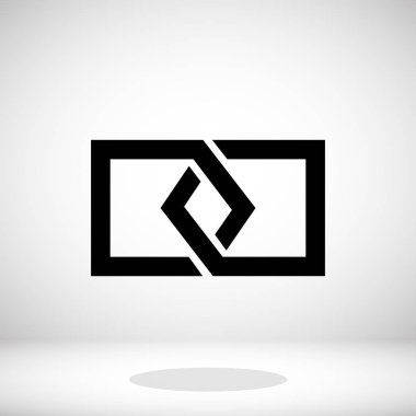 Siyah bağlantı simgesi