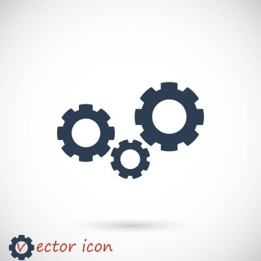 dişli simgesini illüstrasyon