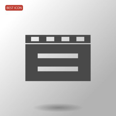 sinema clapper simgesi