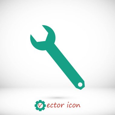 İngiliz anahtarı simgesini illüstrasyon