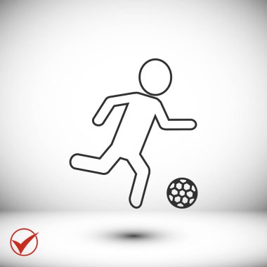 Futbol oyuncu siluet