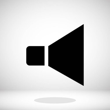 siyah hoparlör simgesi