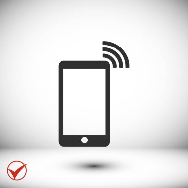 Telefon Düz Simgesi