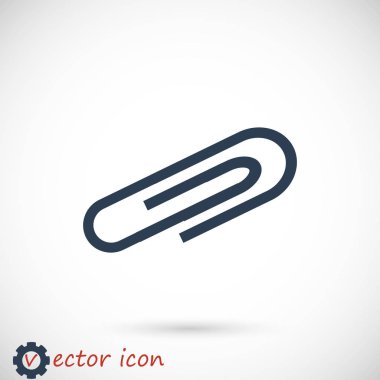 Paper clip icon clipart