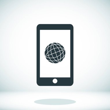 Akıllı Telefon Düz Simgesi