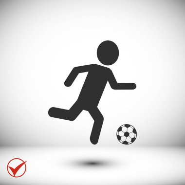 Futbol oyuncu siluet