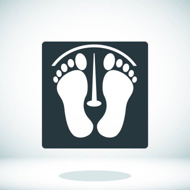 Siyah ayak izleri simgesi