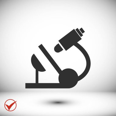 Mikroskop Düz Simgesi