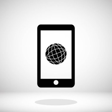 Akıllı Telefon Düz Simgesi