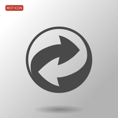 geri dönüşüm işareti simgesi