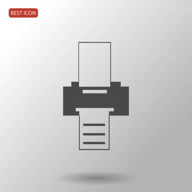 Siyah yazıcı simgesini