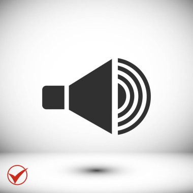 siyah hoparlör simgesi