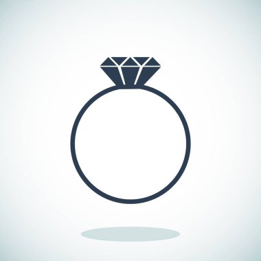 mücevher simgesiyle halka