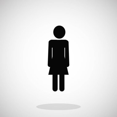 Kadınlar siyah simgesi