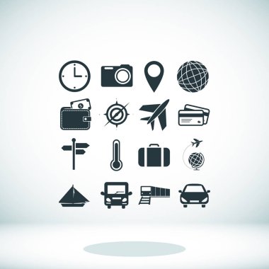 Seyahat Düz Simgesi