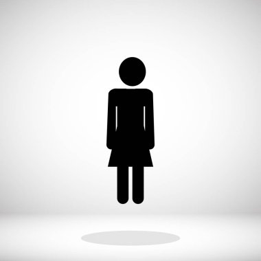 Kadınlar siyah simgesi