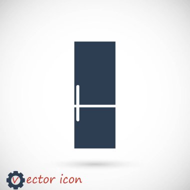Buzdolabı düz simgesi