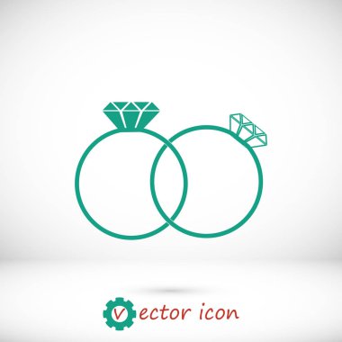 mücevher simgesiyle halka