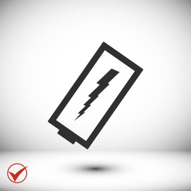 Pil simgesi illüstrasyon