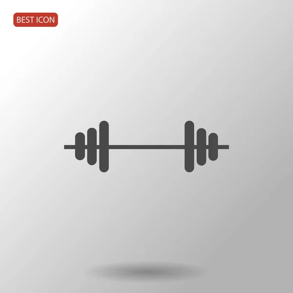 Dumbbells flat icon — Stock Vector