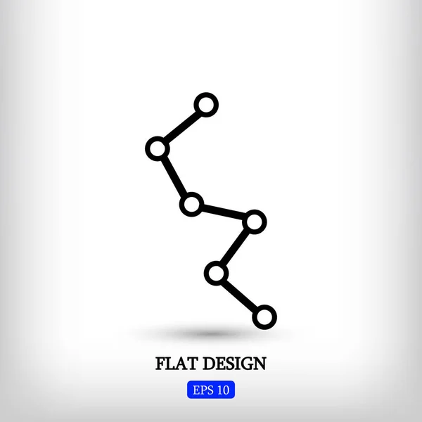 Diagram flat icon — Stock Vector